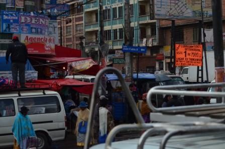 Vue de la rue, La Paz